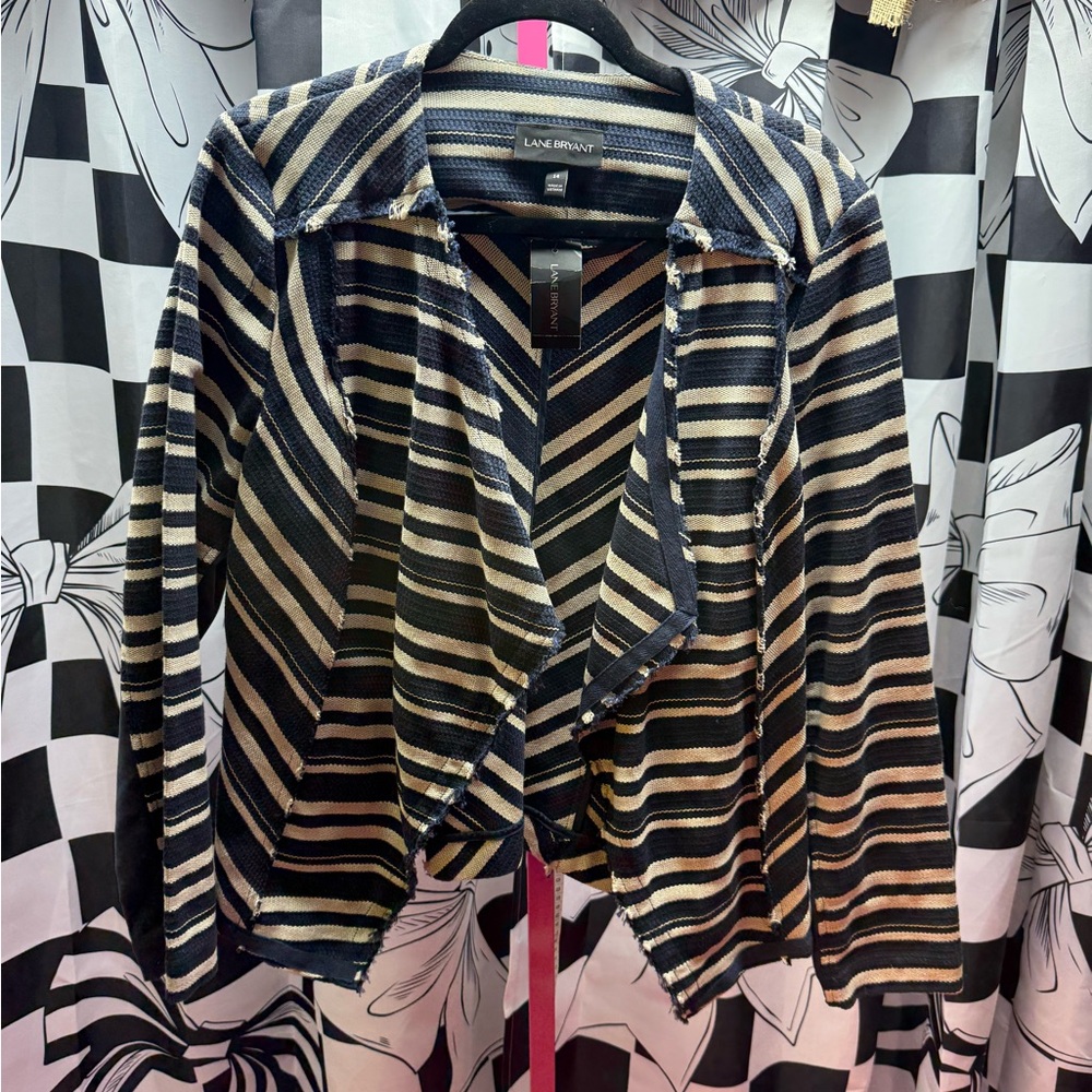 NWT Lane Bryant Knit Flyaway Blazer